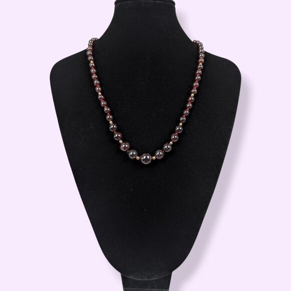 Stauer Genuine Garnet Beaded Demi Parure - Picture 2 of 10